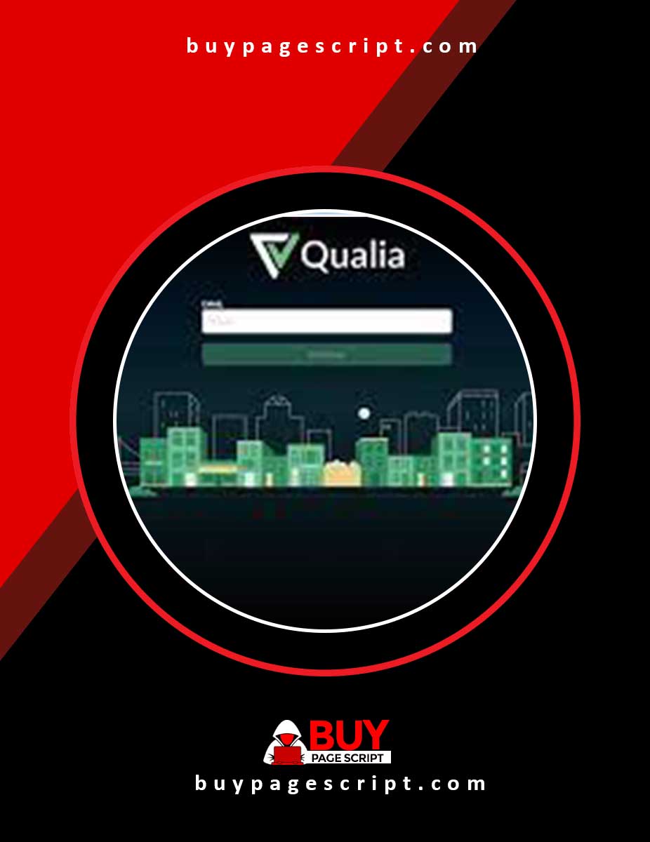 Qualia phishing page